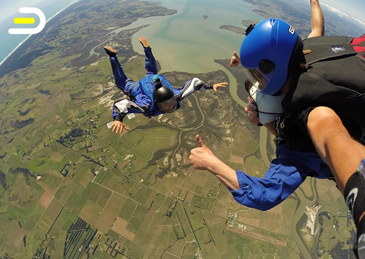 Auckland Skydive - 16000ft - 奥克兰 高空跳伞16000英尺